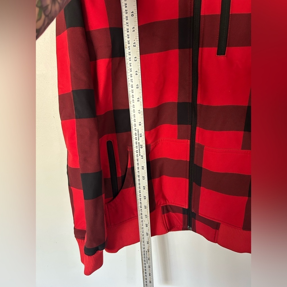 NWOT BURTON Snowboard Coat Mens Plaid Red Insulated Ski Winter Jacket Medium - Picture 6 of 10